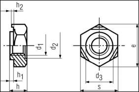DIN 929 - Hexagon Weld Nuts 